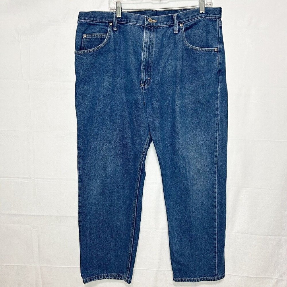 Wrangler Men's Jeans Size 40x30 Relaxed Fit Blue Denim 9760WDR Premium Quality
